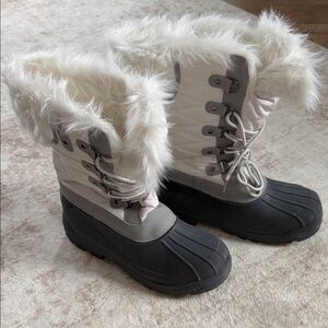 Mysoft Women's Snow Boots Warm Insulated Faux Fur Lined Waterproof Size10